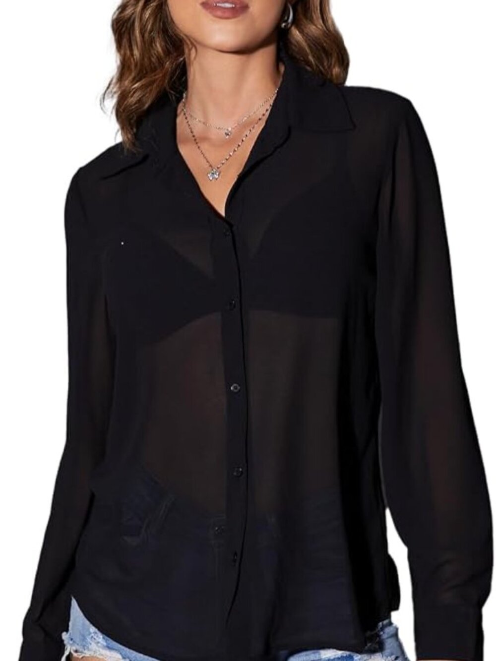 Sheer Abercrombie & Fitch Black Top